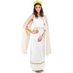 Weiße Römer-Kostüme mit Pailletten aus Polyester für Damen Größe XL 