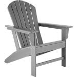 Reduzierte Hellgraue tectake Adirondack Chairs mit Armlehne Breite 50-100cm, Höhe 50-100cm, Tiefe 50-100cm 