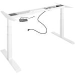 Weiße tectake Schreibtisch-Gestelle pulverbeschichtet aus Stahl Breite 0-50cm, Höhe 150-200cm, Tiefe 50-100cm 