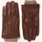 Braune Ted Baker Gefütterte Handschuhe aus Glattleder für Herren Größe 7 für den für den Winter 