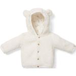 Weiße Teddyjacken für Kinder & Teddy Fleece Jacken für Kinder aus Fleece für Babys Größe 68 für den für den Winter 