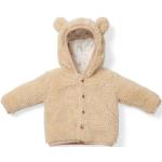 Sandfarbene Teddyjacken für Kinder & Teddy Fleece Jacken für Kinder aus Fleece für Babys Größe 86 für den für den Winter 