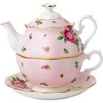 Pinke Motiv Royal Albert Teekannen aus Porzellan 