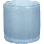 Blaue Runde Teelichtgläser aus Glas 
