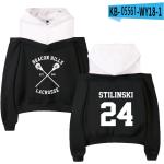 Teen Wolf Stilinski 2D-Druck-Frauen-Kapuzen-Off-Shoulder-Hoodies-Sweatshirt