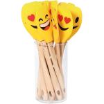 Gelbe Zassenhaus Emoji Smiley Teigschaber lebensmittelecht 1-teilig 