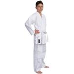 TEKKA BUDO Karateanzug Classic weiß 8 oz - Karate Gi Set - Jacke. Hose. Gürtel - Traditioneller Anzug - Größe 160