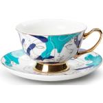Blaue Vintage Teetassen Sets 200 ml aus Keramik zum Valentinstag 