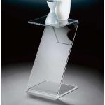 Moderne Topdesign Quadratische Beistelltische Glas aus Plexiglas Breite 0-50cm, Höhe 50-100cm, Tiefe 0-50cm 