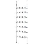 Reduzierte Weiße WENKO Schuhregale aus Metall Breite 50-100cm, Höhe 100-150cm, Tiefe 0-50cm 