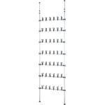 Weiße WENKO Schuhregale aus Metall Breite 50-100cm, Höhe 100-150cm, Tiefe 0-50cm 
