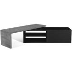 Reduzierte Schwarze Moderne Lowboards aus Holz Breite 100-150cm, Höhe 0-50cm, Tiefe 0-50cm 