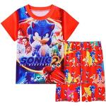 Rote Sonic Lange Kinderschlafanzüge für Jungen für den für den Sommer 
