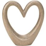 Silberne 15 cm Tempelwelt Skulpturen & Dekofiguren mit Herz-Motiv matt  zum Valentinstag 
