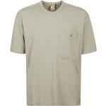 Reduzierte Graue Kurzärmelige Ten C Shirts mit Tasche mit Knopf aus Baumwolle für Herren Größe S 
