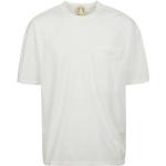 Reduzierte Weiße Kurzärmelige Ten C Shirts mit Tasche mit Knopf aus Baumwolle für Herren Größe L 