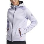 Reduzierte Weiße Sportliche Tenson Fleecejacken mit Kapuze aus Fleece mit Kapuze für Damen Größe L 