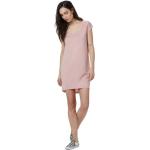 Pinke Casual tentree Bio Shirtkleider mit Cutwork aus Spitze für Damen Größe XL für den für den Sommer 