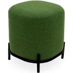 Grüne Moderne Tenzo Runde Designhocker aus Textil Höhe 0-50cm 