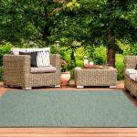 Reduzierte Grüne Rechteckige Outdoor-Teppiche & Balkonteppiche 150 cm aus Polypropylen 