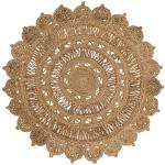 Reduzierte Geflochtene My Home Runde Wendeteppiche mit Mandala-Motiv aus Jute 
