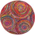 Reduzierte Bunte Minimalistische Beliani Runde Patchwork Teppiche aus Baumwolle 