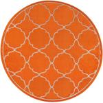 Reduzierte Orange SANAT HALI Runde Outdoor-Teppiche & Balkonteppiche 150 cm 