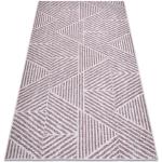 Teppich COLOR 47176260 SISAL Linien, Dreiecke, Zickzack beige / erröten rosa 60x110 cm