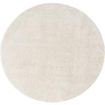 Cremefarbene Runde Runde Teppiche 160 cm aus Textil 