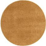 Reduzierte Goldene Moderne Runde Runde Teppiche 160 cm aus Polypropylen 