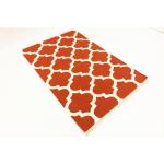 Reduzierte Orange Minimalistische Kelim Teppiche aus Wolle 