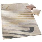 Beige Heine Home Shaggy Teppiche aus Wolle 160x230 