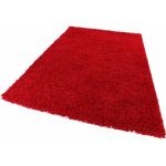 Reduzierte Rote Unifarbene Paco Home Shaggy Teppiche aus Textil 