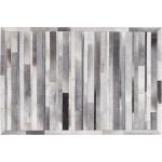 Reduzierte Hellgraue Moderne Beliani Kuhfellteppiche aus Leder Breite 150-200cm, Höhe 200-250cm, Tiefe 0-50cm 