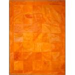 Orange Moderne Kuhfellteppiche aus Textil Breite 0-50cm, Höhe 100-150cm 