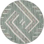 Teppich LINDO 7590, Carpet City, rund, Höhe: 11 mm, Kurzflor, Hochtief-Muster/ 3D-Effekt, Boho-Stil, Wohnzimmer