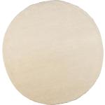 Weiße Runde Runde Teppiche 60 cm aus Wolle 