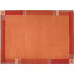 Teppich MANALI 200 x 250 cm orange - 100 % Wolle - für Fußbodenheizung geeignet - rechteckig - strapazierfähig - robust - terra