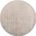 Weiße Moderne Runde Runde Teppiche 140 cm aus Textil 