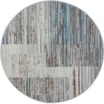 Bunte Runde Runde Teppiche 120 cm aus Textil 