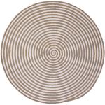 Beige Runde Runde Teppiche 80 cm 