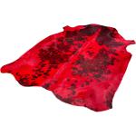 Reduzierte Rote Animal-Print Kuhfellteppiche aus Fell 