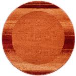 Dunkelorange Runde Runde Teppiche 120 cm aus Textil 