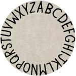 Teppich "Round ABC" in Beige/Schwarz - 150x150 cm