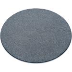 Blaue Melierte Runde Runde Teppiche 150 cm aus Polypropylen 