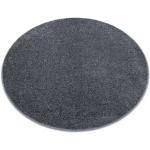 Teppich rund SANTA FE grau 97 eben, glatt, einfarbig Kreis 100 cm