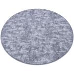 Teppich rund SOLID grau 90 BETON Kreis 100 cm