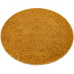 Goldene Runde Runde Teppiche 160 cm aus Textil 