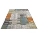 Reduzierte Blaue Moderne Luxor Living Rechteckige Patchwork Teppiche aus Textil 3D 200x290 