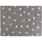 Teppich "Tricolor Polka Dots" in Grau/Beige/Rosa/Weiß - 120x160 cm